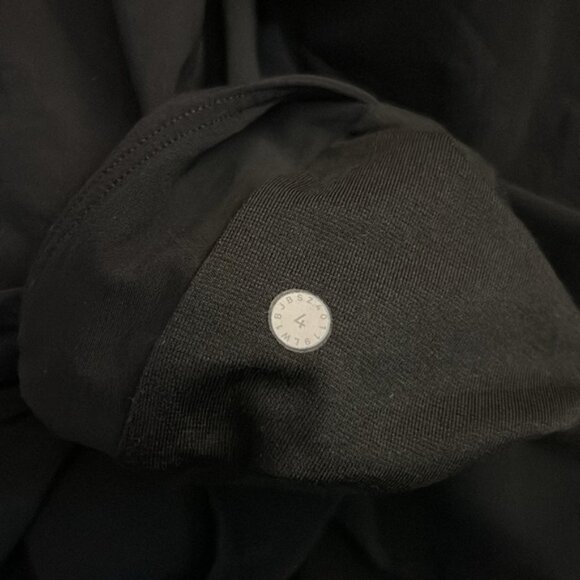 Lululemon Early Morning Dress in Black Pockets Mini Dress Tank Dress Size 4 - Picture 9 of 10